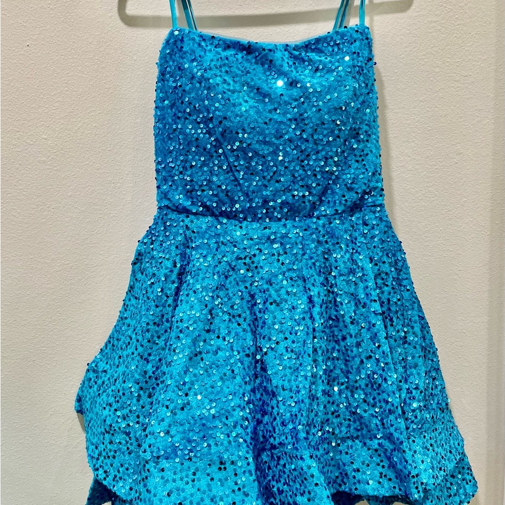 Blue Sequin Homecoming (Hoco)/Special Event Dress